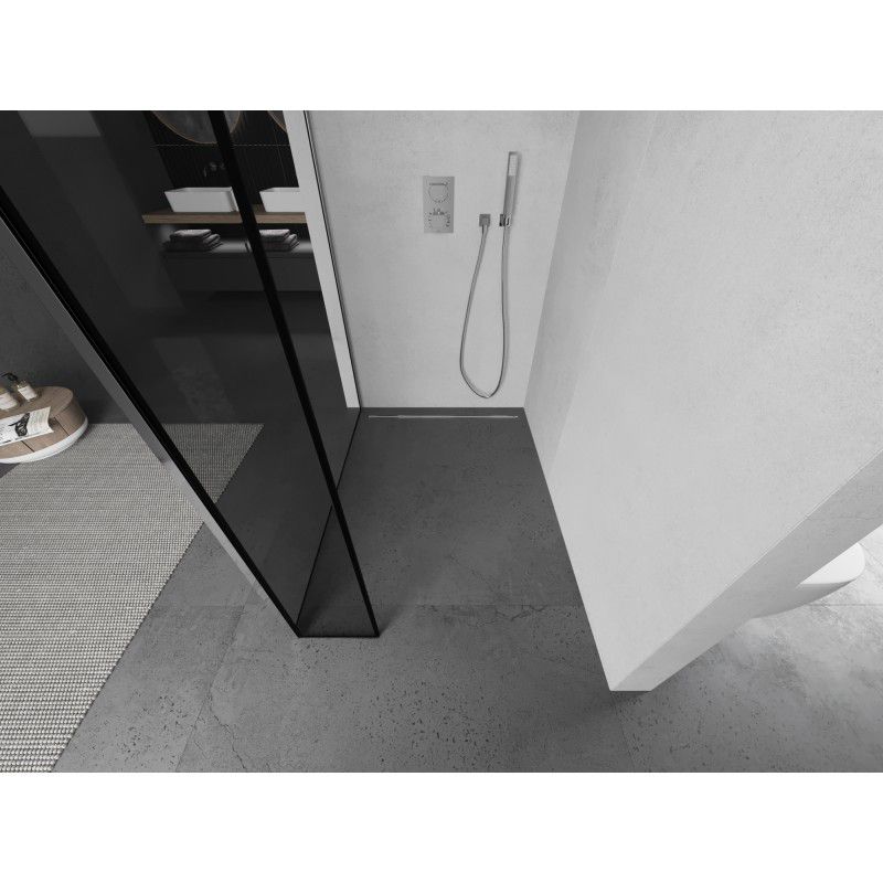 Ścianka prysznicowa Mexen Kioto czarny wzór 100x40 cm  800-100-212-01-70-040 1 szt.