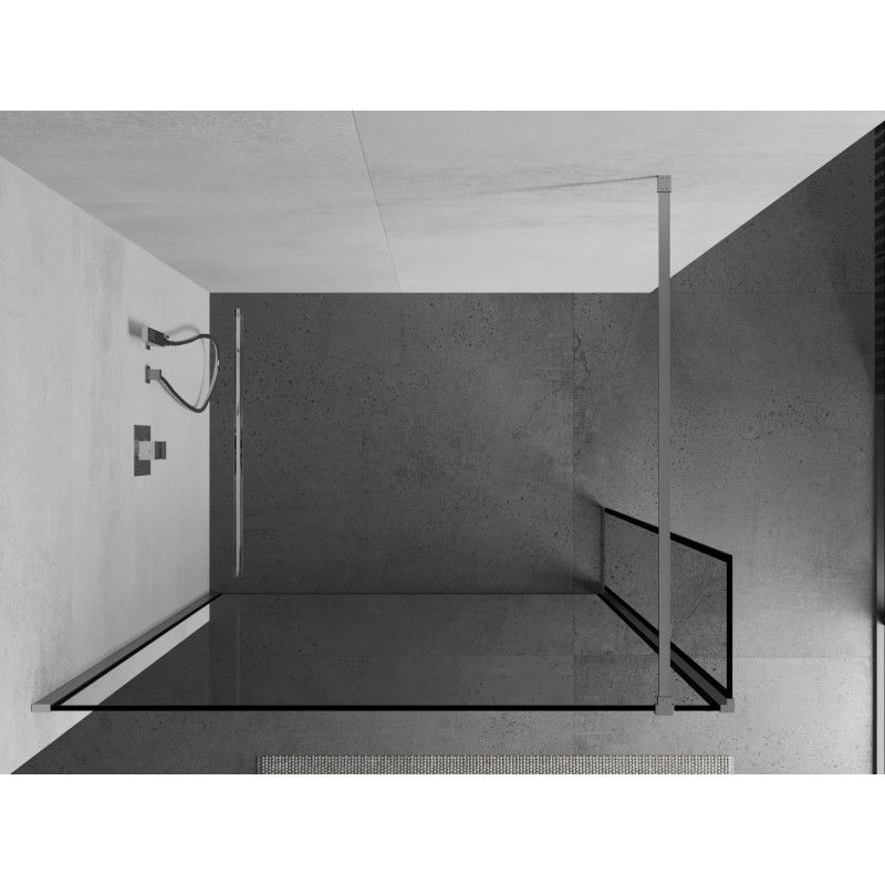 Ścianka prysznicowa Mexen Kioto czarny wzór 100x40 cm  800-100-212-01-70-040 1 szt.