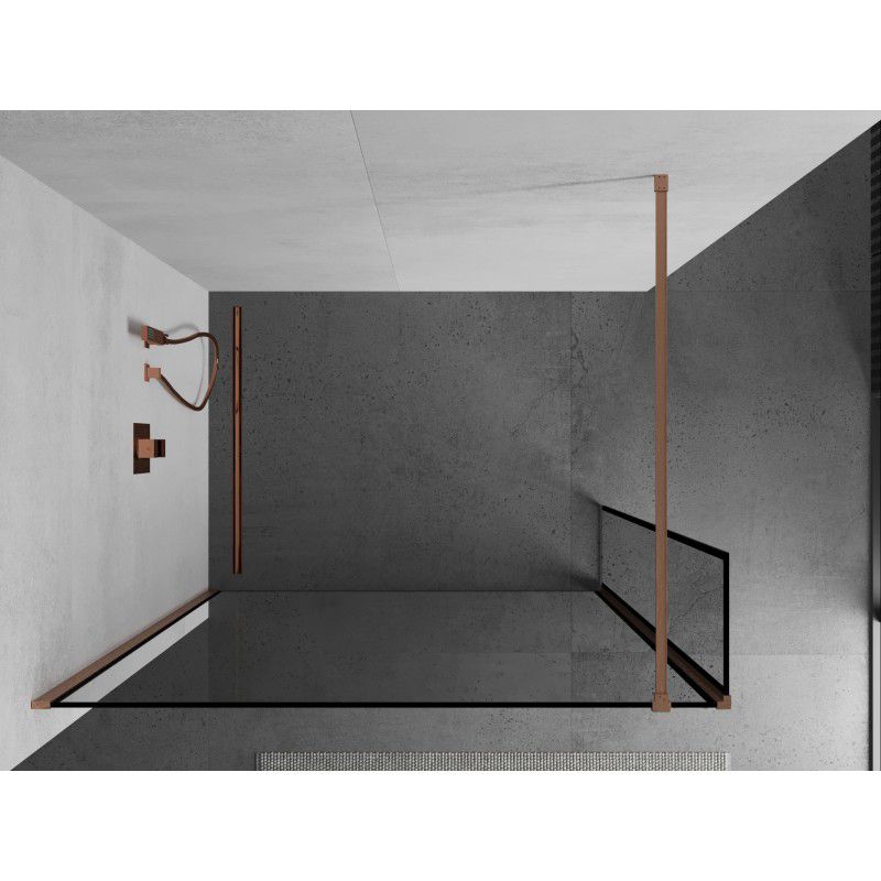 Ścianka prysznicowa Mexen Kioto czarny wzór 100x40cm 1 szt.