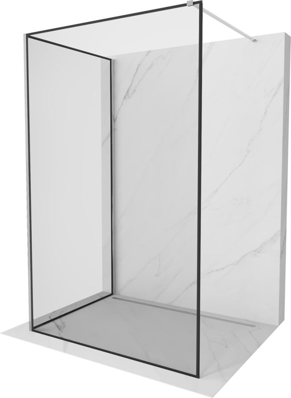 Ścianka prysznicowa Mexen Kioto czarny wzór 110 x 90 cm  800-110-212-01-70-090 1 szt.