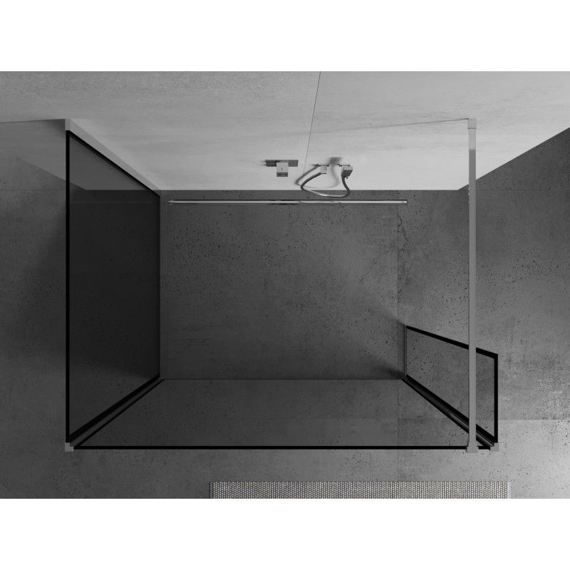 Ścianka prysznicowa Mexen Kioto czarny wzór 110 x 90 x 40 cm  800-110-090-221-01-70-040 1 szt.
