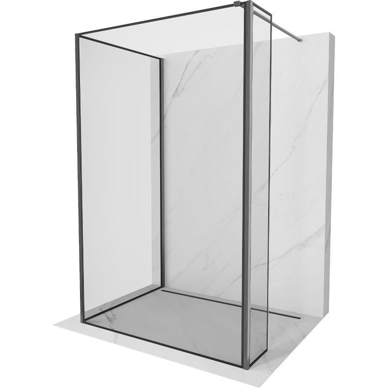 Ścianka prysznicowa Mexen Kioto czarny wzór 110x110x30 cm  800-110-110-221-66-70-030 1 szt.