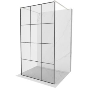 Ścianka prysznicowa Mexen Kioto czarny wzór 110x200 1 szt.