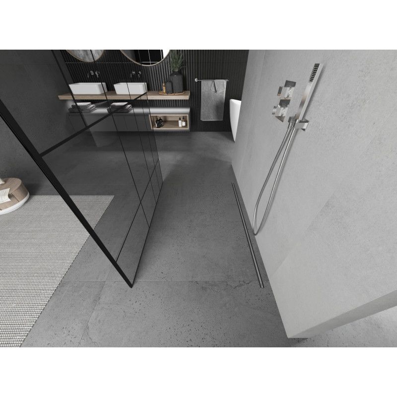 Ścianka prysznicowa Mexen Kioto czarny wzór 110x200 cm  800-110-002-01-78 1 szt.