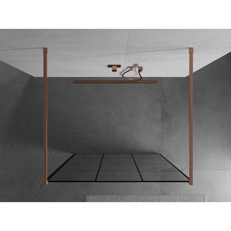 Ścianka prysznicowa Mexen Kioto czarny wzór 110x200 cm  800-110-002-65-77 1 szt.