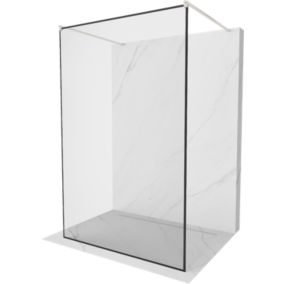 Ścianka prysznicowa Mexen Kioto czarny wzór 110x200 cm 800-110-002-97-70 1 szt.