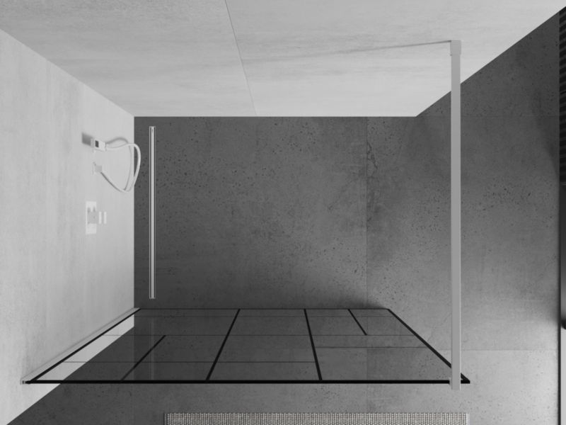Ścianka prysznicowa Mexen Kioto czarny wzór 110x200 cm  800-110-101-20-78 1 szt.