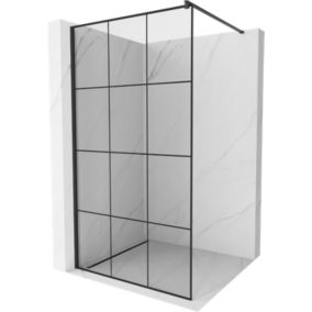 Ścianka prysznicowa Mexen Kioto czarny wzór 110x200 cm  800-110-101-70-77 1 szt.