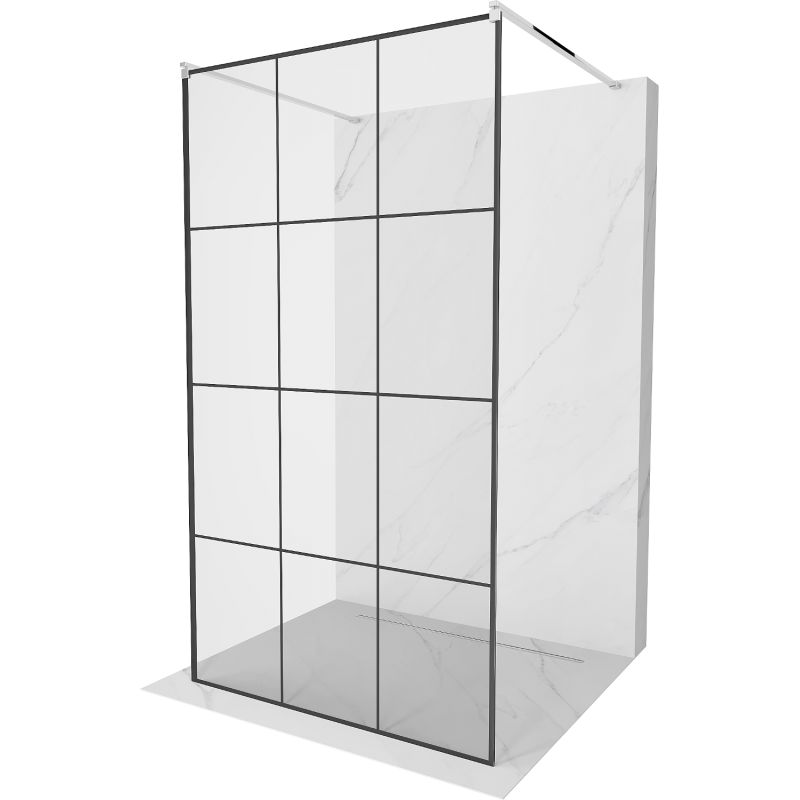 Ścianka prysznicowa Mexen Kioto czarny wzór 120x200 cm  800-120-002-01-77 1 szt.