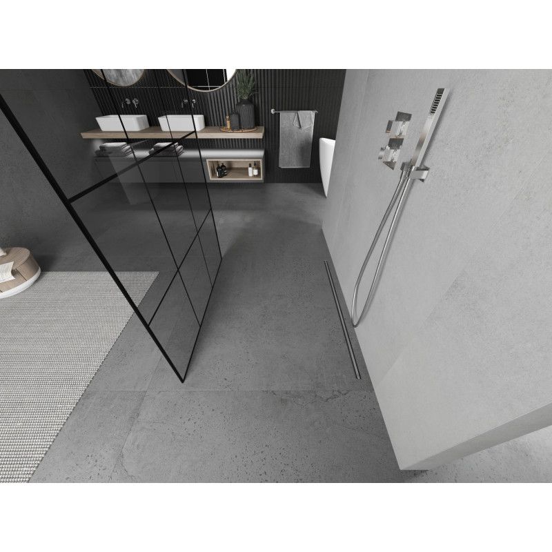 Ścianka prysznicowa Mexen Kioto czarny wzór 120x200 cm  800-120-002-01-77 1 szt.