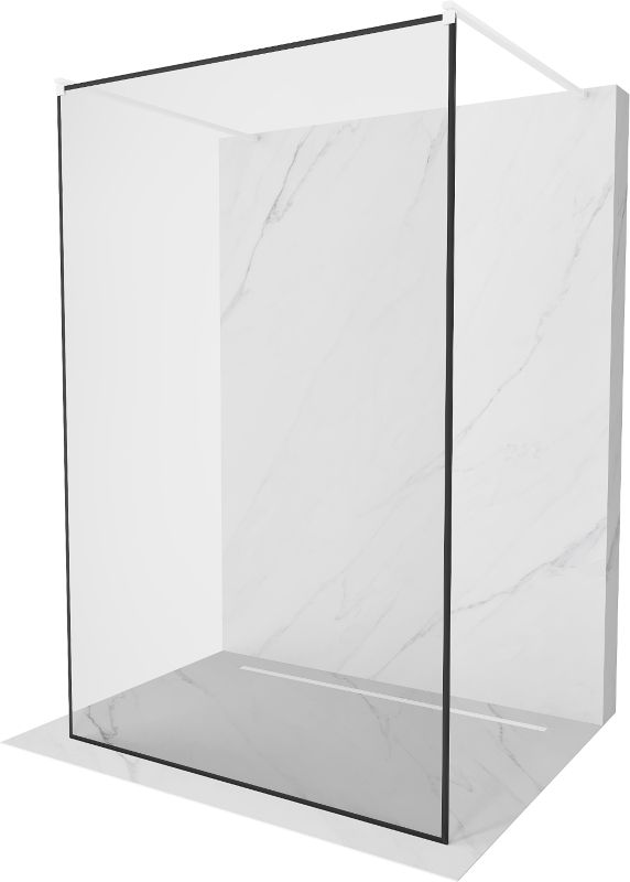 Ścianka prysznicowa Mexen Kioto czarny wzór 120x200 cm  800-120-002-20-70 1 szt.