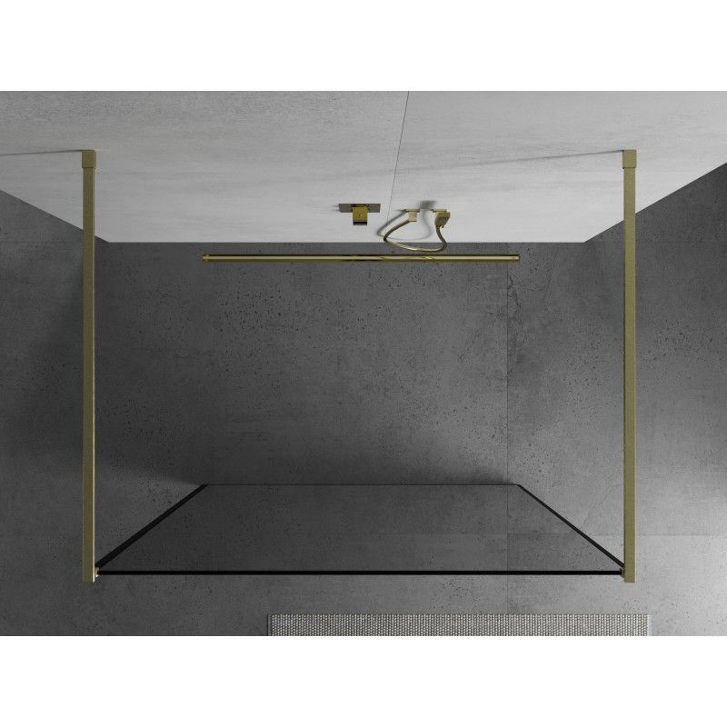Ścianka prysznicowa Mexen Kioto czarny wzór 120x200 cm  800-120-002-55-70 1 szt.