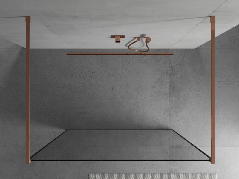 Ścianka prysznicowa Mexen Kioto czarny wzór 120x200 cm  800-120-002-60-70 1 szt.