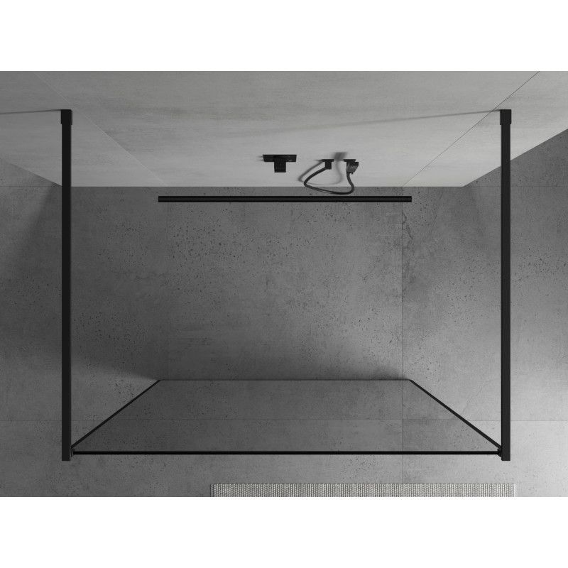 Ścianka prysznicowa Mexen Kioto czarny wzór 120x200 cm  800-120-002-70-70 1 szt.