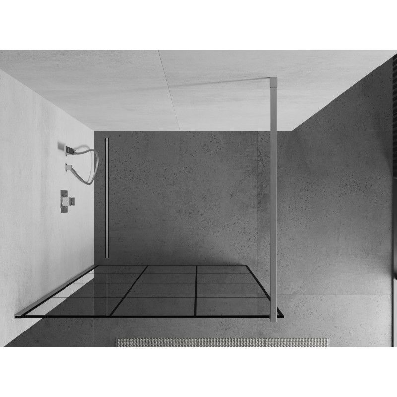 Ścianka prysznicowa Mexen Kioto czarny wzór 120x200 cm  800-120-101-01-77 1 szt.