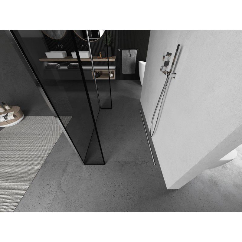 Ścianka prysznicowa Mexen Kioto czarny wzór 120x30 cm800-120-030-222-01-70-030 1 szt.