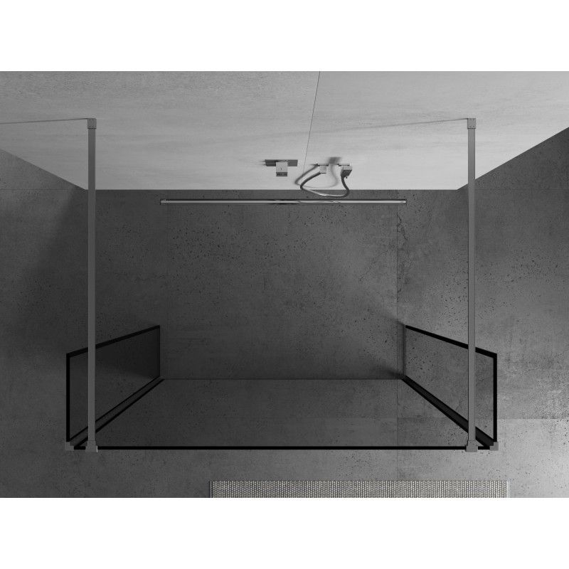 Ścianka prysznicowa Mexen Kioto czarny wzór 120x30 cm800-120-030-222-01-70-030 1 szt.