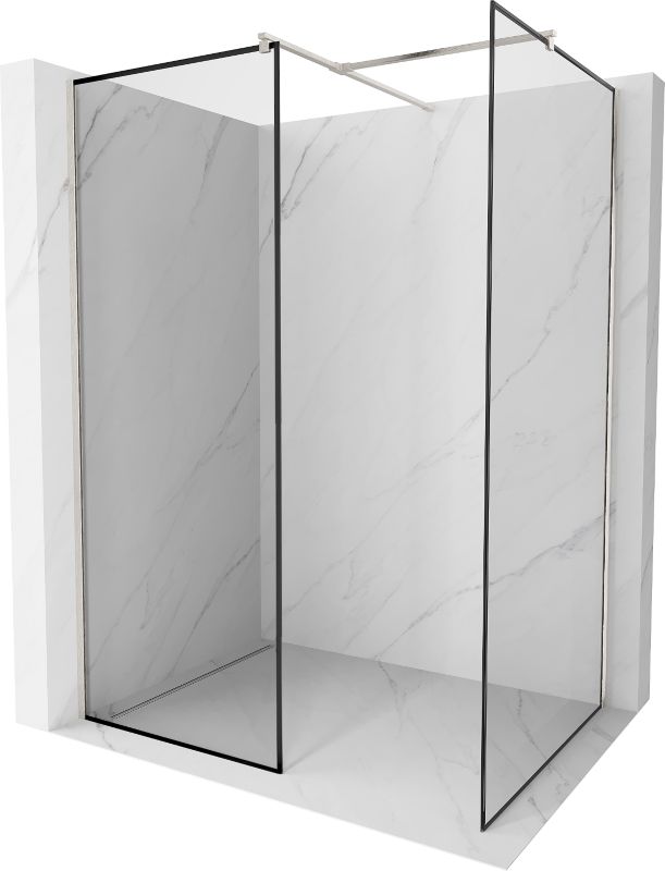 Ścianka prysznicowa Mexen Kioto czarny wzór 120x70 cm  800-120-202-97-70-0701 szt.