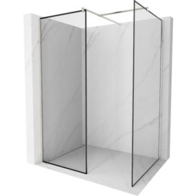 Ścianka prysznicowa Mexen Kioto czarny wzór 120x70 cm  800-120-202-97-70-0701 szt.
