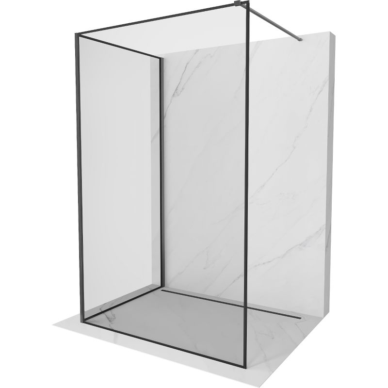 Ścianka prysznicowa Mexen Kioto czarny wzór 120x80 1 szt.