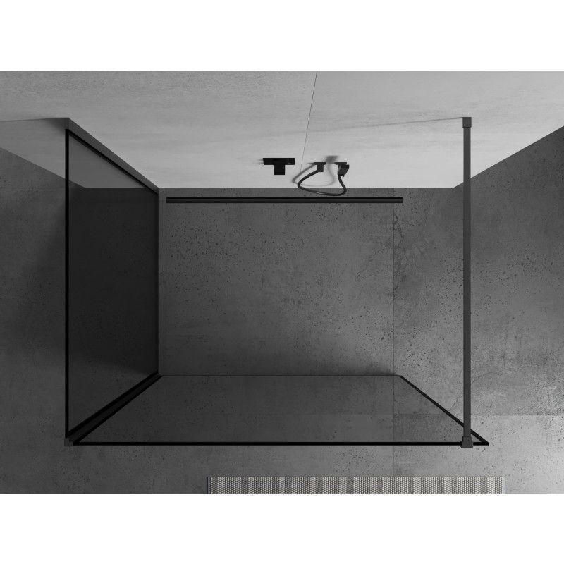 Ścianka prysznicowa Mexen Kioto czarny wzór 120x80 1 szt.