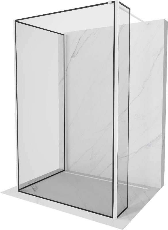 Ścianka prysznicowa Mexen Kioto czarny wzór 120x80x30 cm  800-120-080-221-20-70-030 1 szt.