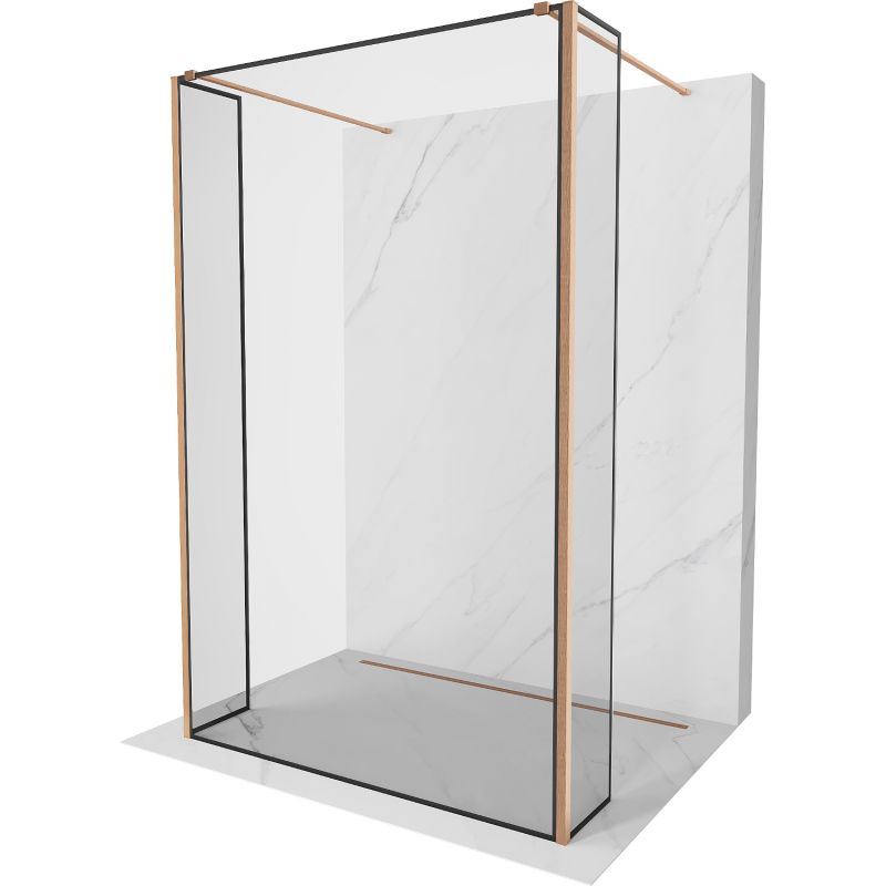 Ścianka prysznicowa Mexen Kioto czarny wzór 130 x 30 x 30 cm 800-130-030-222-65-70-030 1 szt.