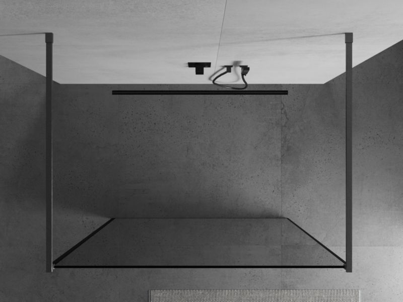 Ścianka prysznicowa Mexen Kioto czarny wzór 130x200 cm 1 szt.