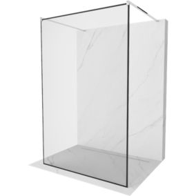 Ścianka prysznicowa Mexen Kioto czarny wzór 130x200 cm 800-130-002-01-70 1 szt.