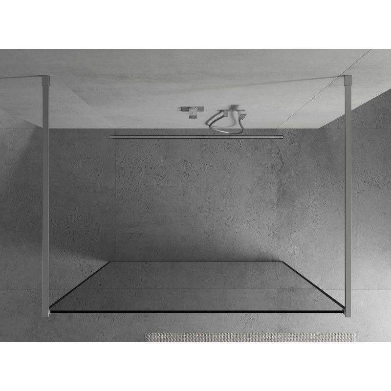 Ścianka prysznicowa Mexen Kioto czarny wzór 130x200 cm 800-130-002-01-70 1 szt.