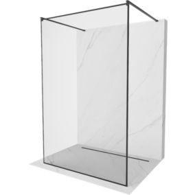Ścianka prysznicowa Mexen Kioto czarny wzór 130x200 cm 800-130-002-70-70 1 szt.