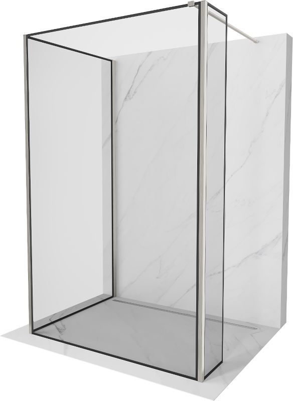 Ścianka prysznicowa Mexen Kioto czarny wzór 140x100x40 1 szt.