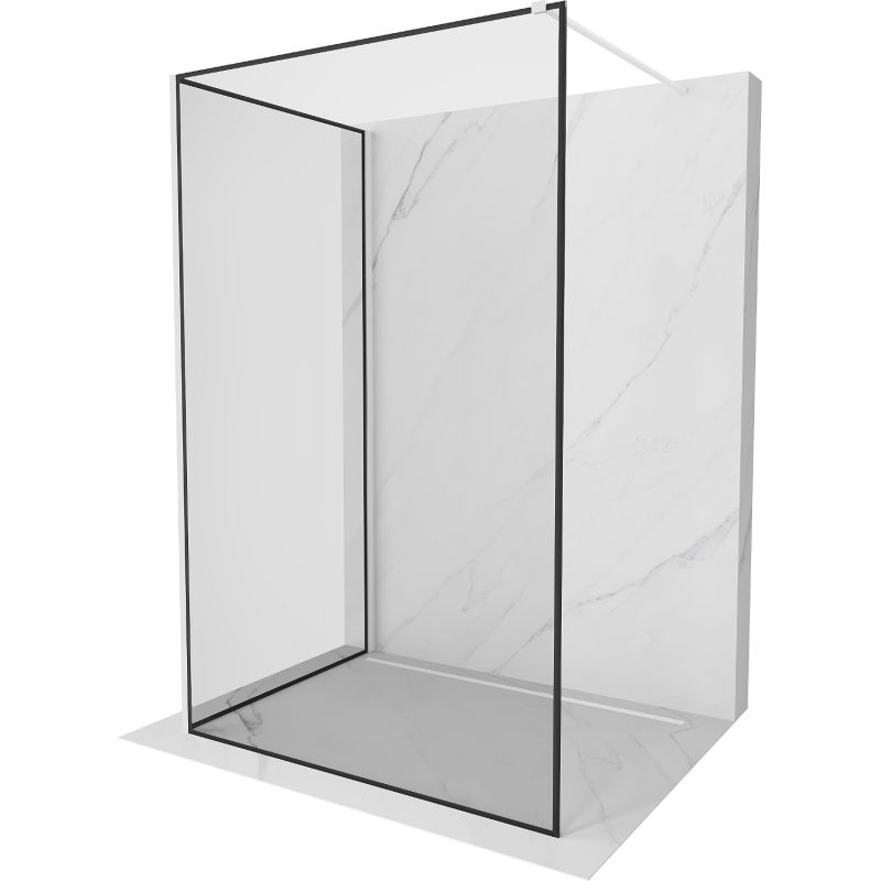 Ścianka prysznicowa Mexen Kioto czarny wzór 140x120 cm  800-140-212-20-70-120 1 szt.