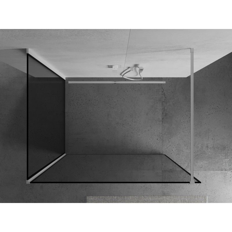 Ścianka prysznicowa Mexen Kioto czarny wzór 140x120 cm  800-140-212-20-70-120 1 szt.