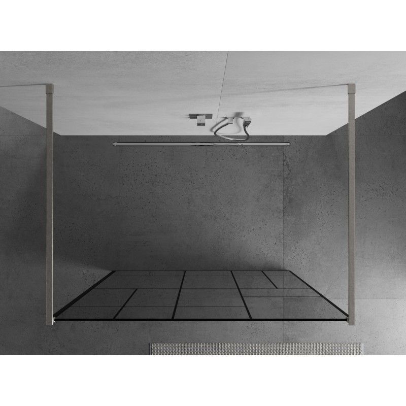 Ścianka prysznicowa Mexen Kioto czarny wzór 140x200 cm 1 szt.