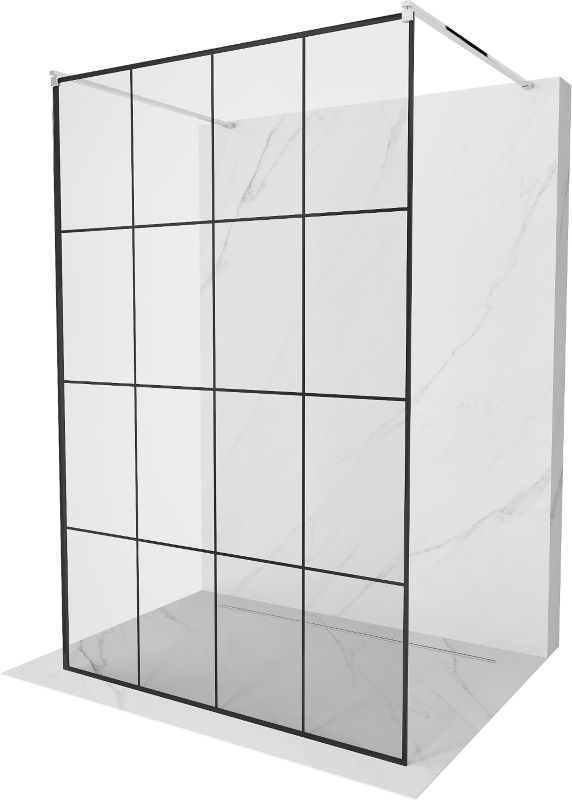 Ścianka prysznicowa Mexen Kioto czarny wzór 140x200 cm  800-140-002-01-77 1 szt.
