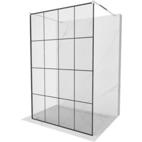 Ścianka prysznicowa Mexen Kioto czarny wzór 140x200 cm  800-140-002-01-77 1 szt.