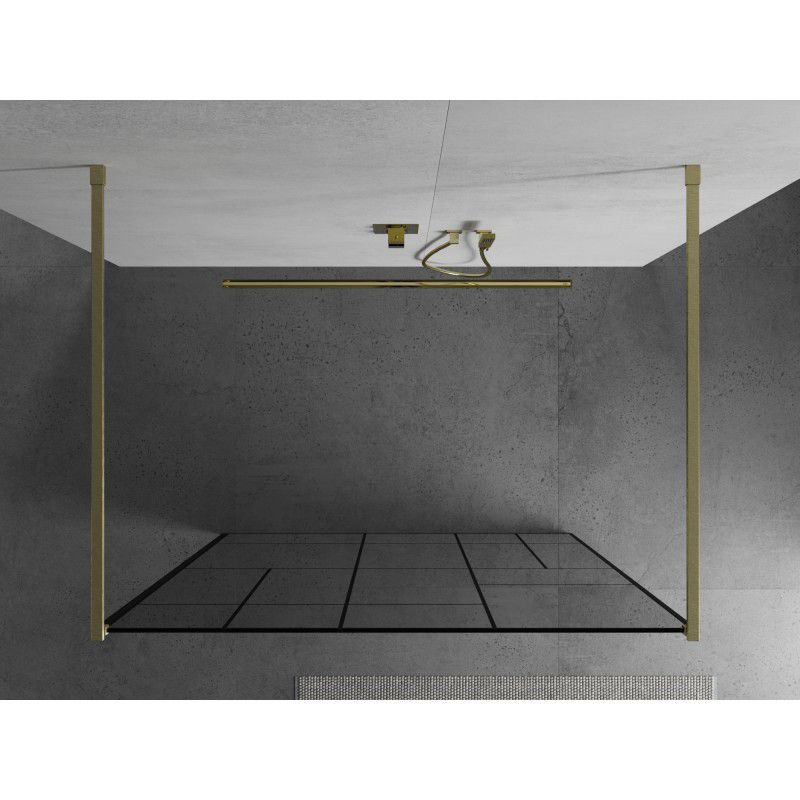 Ścianka prysznicowa Mexen Kioto czarny wzór 140x200 cm  800-140-002-55-78 1 szt.