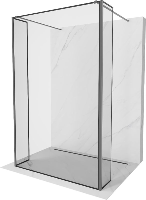 Ścianka prysznicowa Mexen Kioto czarny wzór 140x30x30 1 szt.