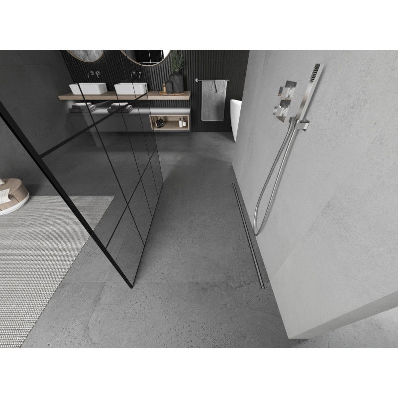 Ścianka prysznicowa Mexen Kioto czarny wzór 150x200 cm  800-150-002-01-77 1 szt.