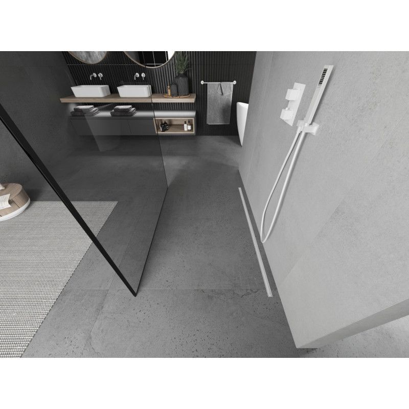 Ścianka prysznicowa Mexen Kioto czarny wzór 150x200 cm  800-150-002-20-70 1 szt.