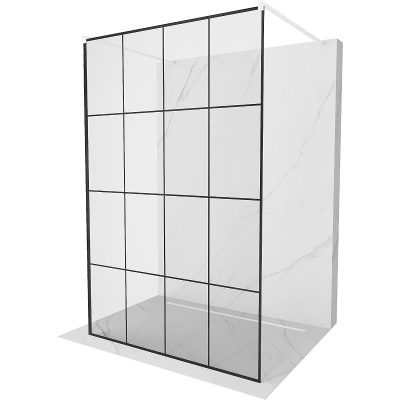 Ścianka prysznicowa Mexen Kioto czarny wzór 150x200 cm  800-150-002-20-77 1 szt.