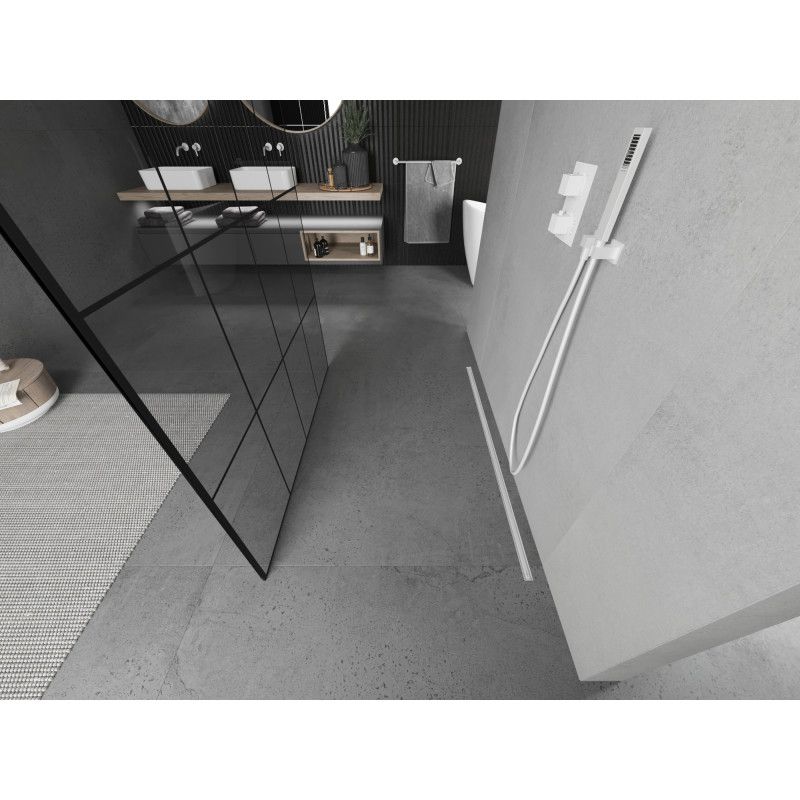 Ścianka prysznicowa Mexen Kioto czarny wzór 150x200 cm  800-150-002-20-77 1 szt.