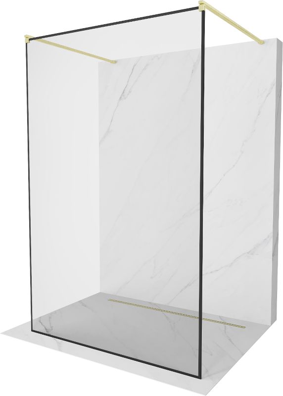 Ścianka prysznicowa Mexen Kioto czarny wzór 150x200 cm  800-150-002-55-70 1 szt.