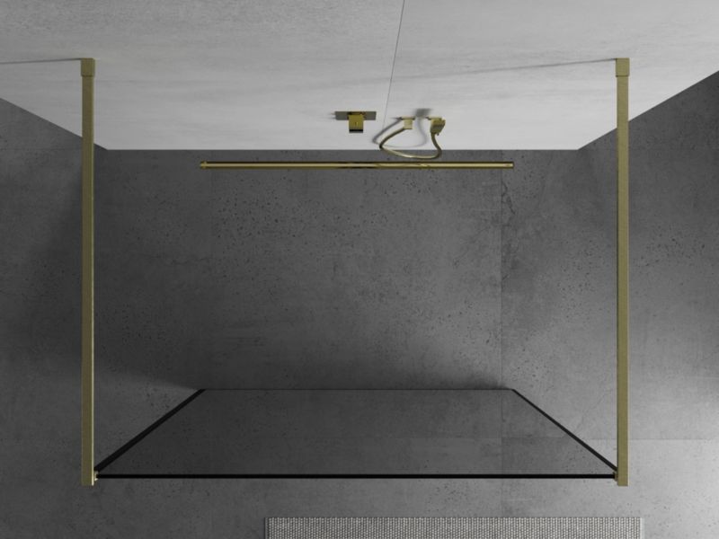 Ścianka prysznicowa Mexen Kioto czarny wzór 150x200 cm  800-150-002-55-70 1 szt.