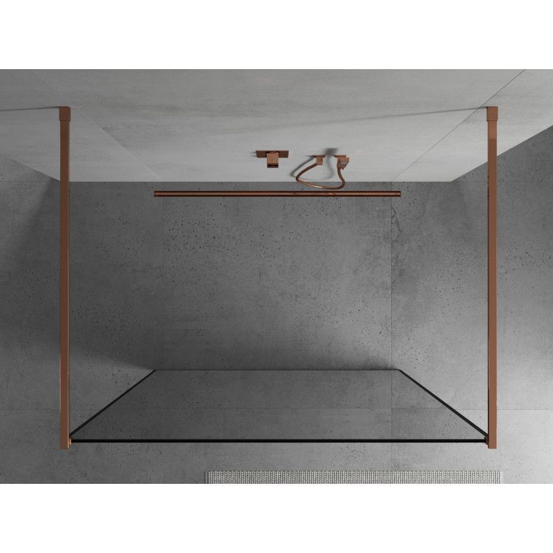 Ścianka prysznicowa Mexen Kioto czarny wzór 150x200 cm  800-150-002-60-70 1 szt.