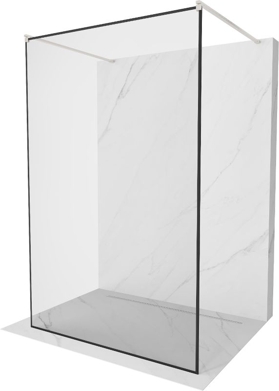 Ścianka prysznicowa Mexen Kioto czarny wzór 150x200 cm 800-150-002-97-70 1 szt.
