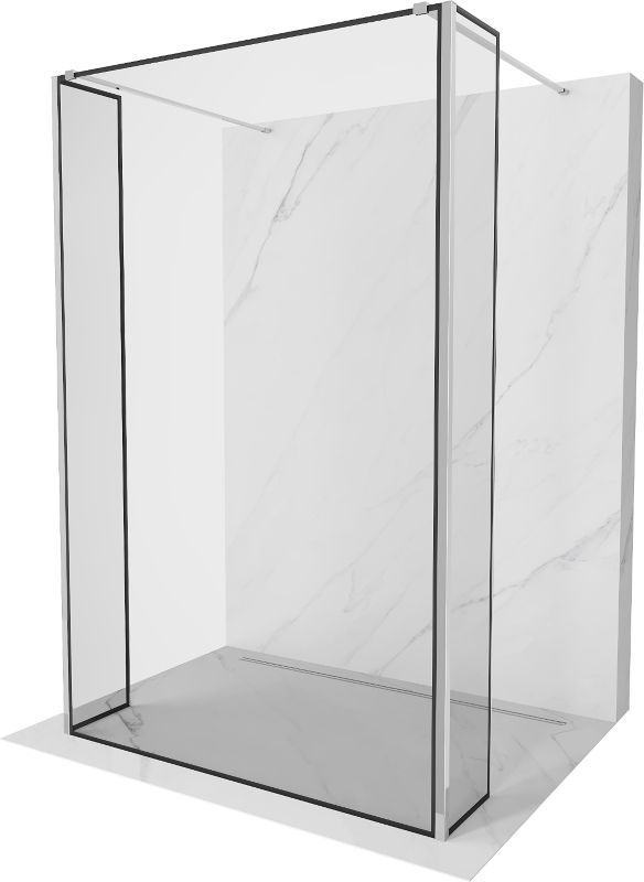 Ścianka prysznicowa Mexen Kioto czarny wzór 150x30 cm800-150-030-222-01-70-030 1 szt.