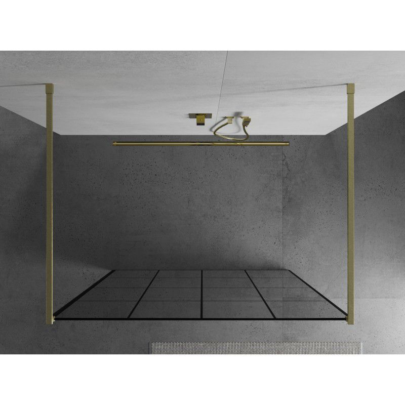 Ścianka prysznicowa Mexen Kioto czarny wzór 160x200 cm  800-160-002-55-77 1 szt.