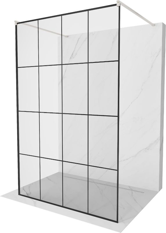 Ścianka prysznicowa Mexen Kioto czarny wzór 160x200 cm 800-160-002-97-77 1 szt.